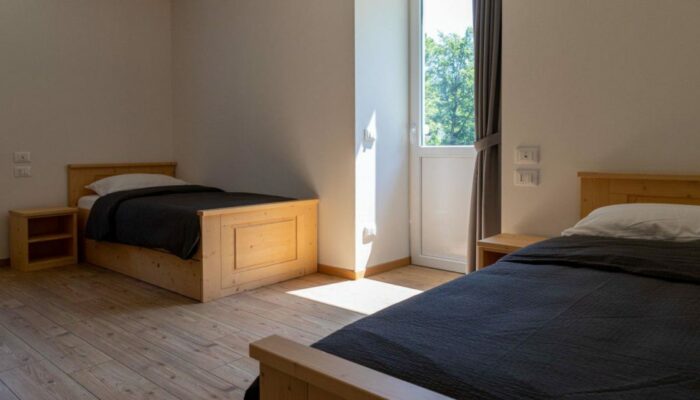 Camere casa dal Trozzo tutte con bagno e parquet