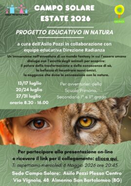 Campo Solare 2026 per bambini e ragazzi a Bergamo